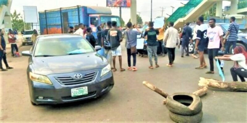 ASUU strike: OAU students resist soldiers at protest