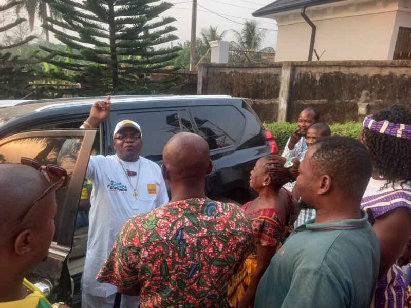 Bishop Nwamkpa on familiarization visit to Ohafia, Abam, promises better Abia State.