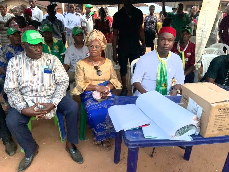 Okuji Oreh Stirs Abam In Triumphant Entry To Kick Off Door-To-Door Campaign (See Video)