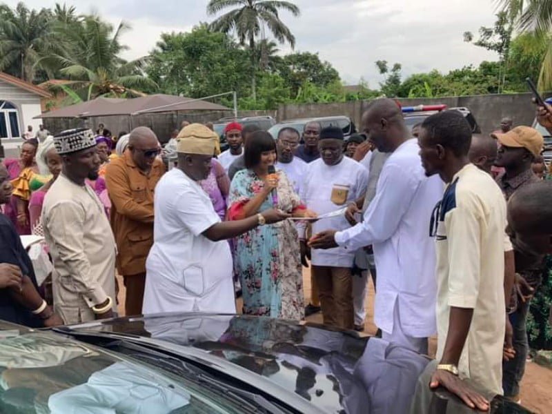 Dr. Sam Anya gifts three cars to supporters during Easter.