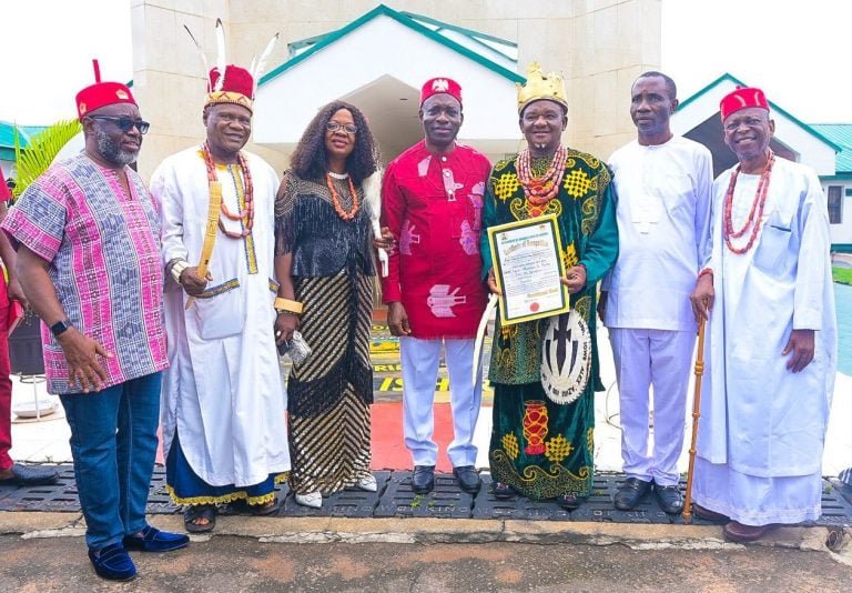 Anambra monarchs receive certificates of recognition from Soludo.
