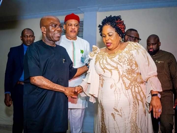 Former First Lady PATIENCE Jonathan visits Gov. Otti,  says Abia is clean and no longer smells.
