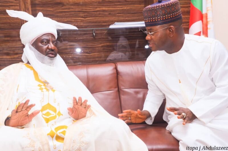 Ohinoyi’s Demise: Governor Bello Receives Emir of Kano, HRM Ado Bayero, CFR, On Condolences