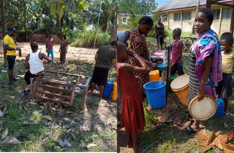 Within Two Days in Office, Ikwuano Council Mayor Nwaka, Revives Moribond Borehole