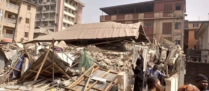 Two die as Lagos two-storey building collapses
