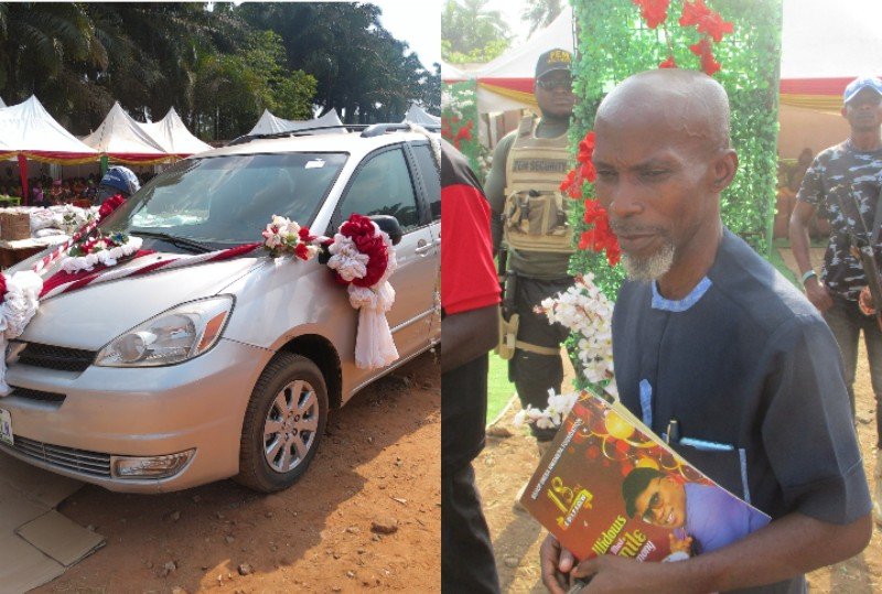 Excitement as Bishop Nwankpa Surprises Midia Aide With Car Gift.