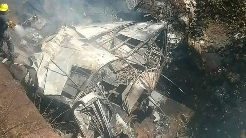 One 8-year-old survives South African bus disaster that killed 46 pilgrims.