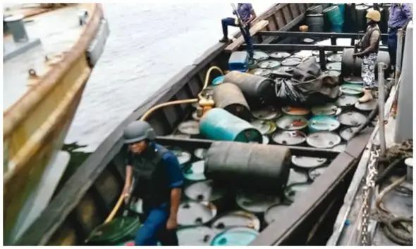 Navy intercepts two individuals with 3,500 litres of petrol en route Cameroon
