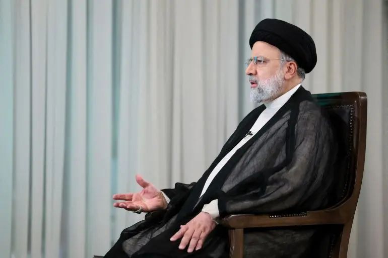 The helicopter carrying Iranian President, Ebrahim Raisi crashes