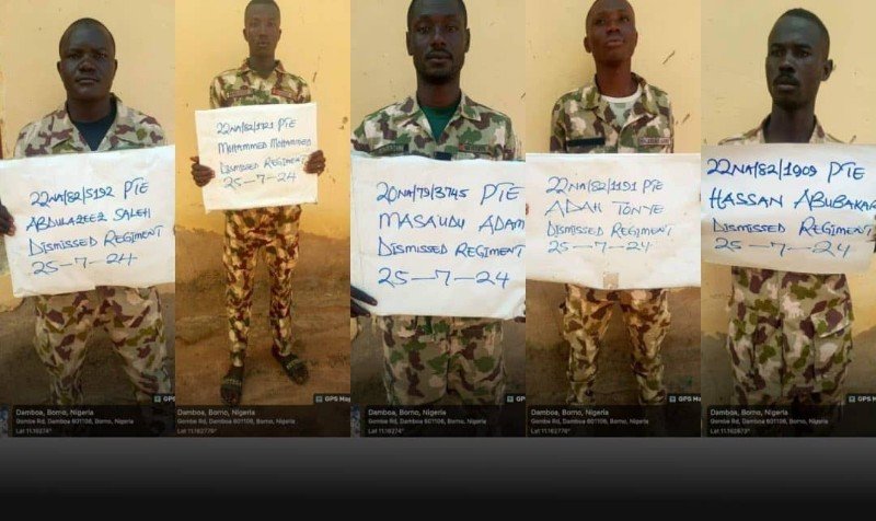 Nigeria Army Dismisses 6 Soldiers For Allegedly Fleeing Boko Haram Attack