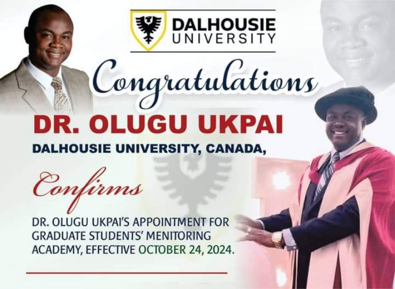 Olugu Ukpai, Dalhousie University Alumnus Pays It Forward: A Story of Hope and Inspiration