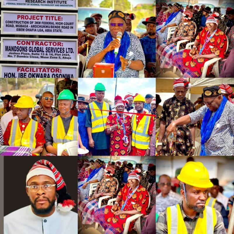 Hon. Osonwa Launches 3KM Mgbaga Road Project in Ebem Ohafia to Boost Infrastructure, Economic Growth
