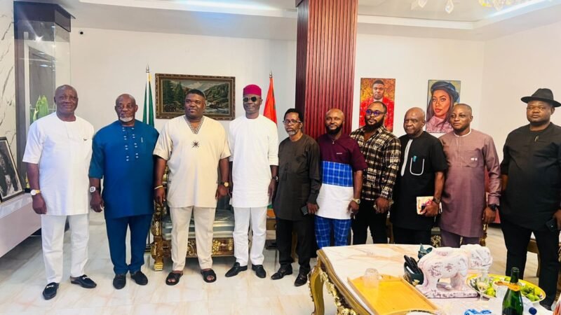 Breaking News – Abia Deputy Governor, Engr. Ikechukwu Emetu Receives Sir Ude Oko-Chukwu On A Courtesy Visit