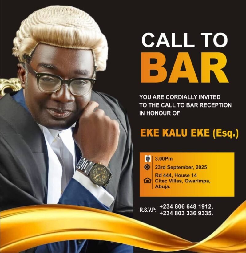 Eke Kalu Eke: From Aspiration to the Bar; a Journey of Success