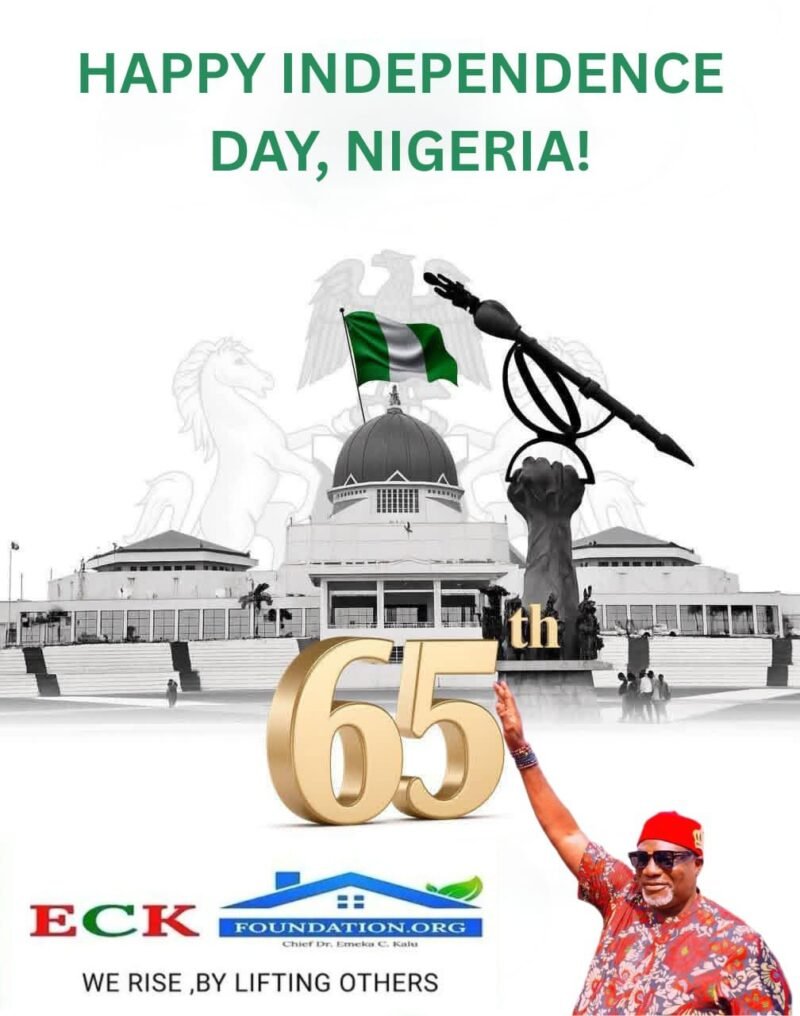 E.C.K. Foundation President Celebrates Nigeria’s 65th Independence Anniversary