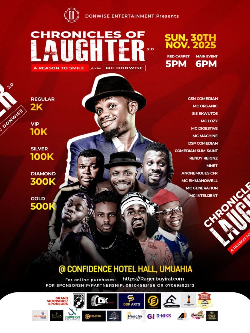 MC Don Wise Lands In Umuahia Holds Chronicles Of Laughter Live