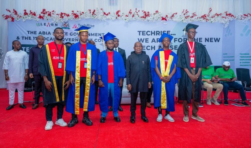 Gov. Otti Grants Automatic Employment To 50 TECHRISE Graduands.