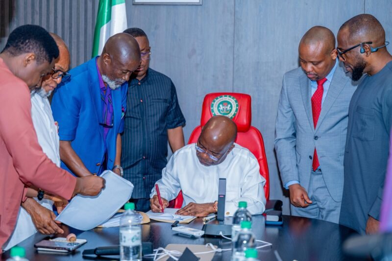 Gov Otti Signs 2026 Appropriation Bill Into Law.