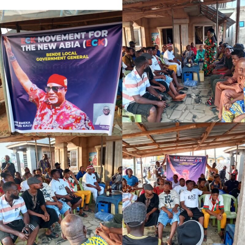E.C.K Movement for New Abia Launches Rallying Cry in Support of Chief Emeka Kalu’s 2027 Senatorial Ambition