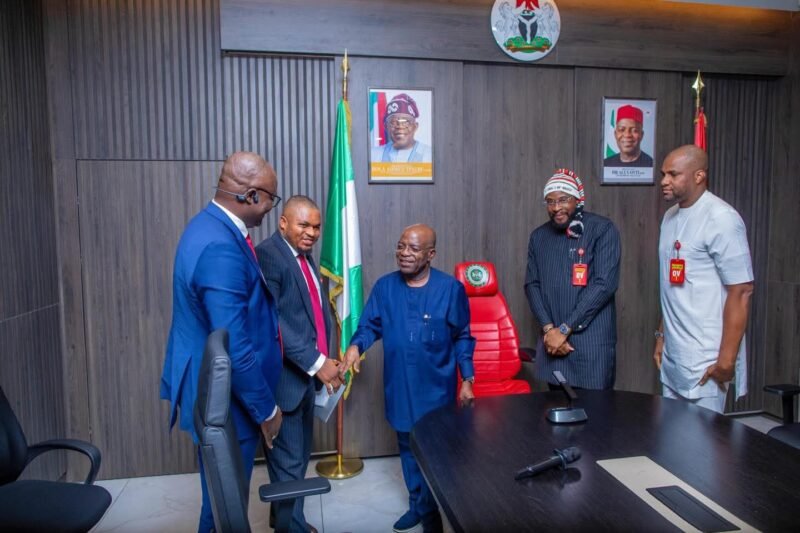 Hon. Ibe Okwara Osonwa Meets Gov. Alex Otti, Reaffirms Commitment to Health, Economic Development in Abia