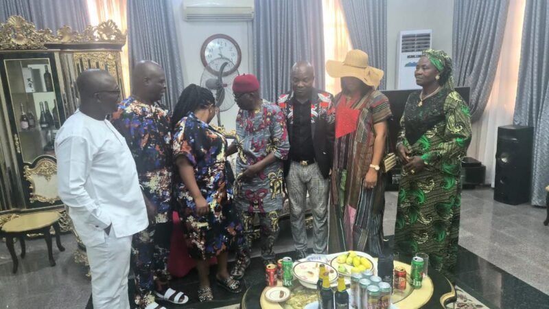 Breaking: Chief J. U. Udensi (UDENSCO) Hosts RATTAWU President, Prince Emeka Kalu, to a Sumptuous Luncheon in His Aba Residence