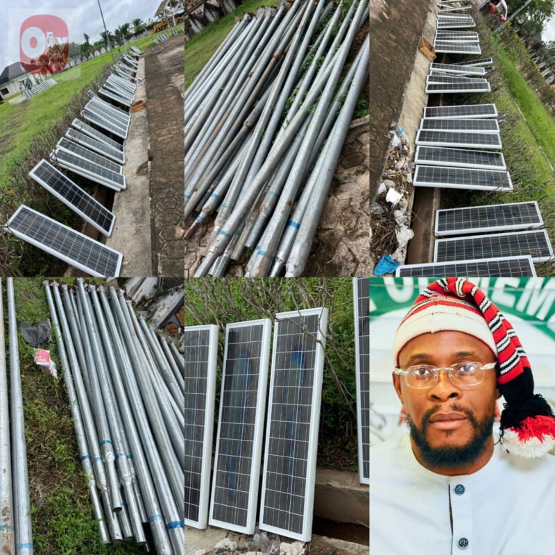 Hon. Ibe Okwara Osonwa Secures Another Batch Of All-In-One Solar Street Lights In Arochukwu/Ohafia Fed. Constituency.