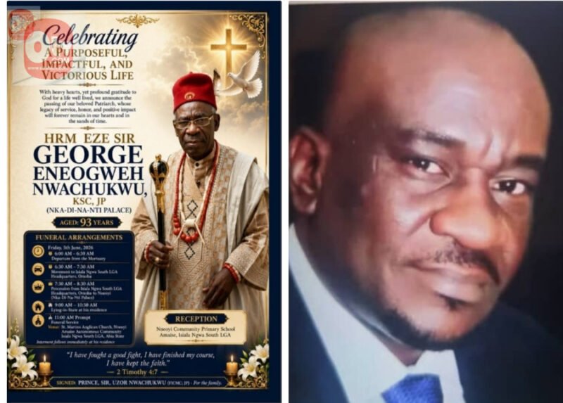 Royal Legend To Be Laid to Rest Today As Osita Offor, UAAP Mourns With Hon. Prince Uzor Nwachukwu