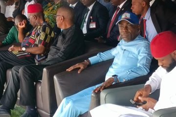 Hon. Nkole, Elvis Ignis, Joins Mourners At Funeral Of Late Mazi Chekwas Albert Oti Who was His strong Political Ally
