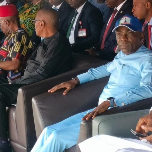 Hon. Nkole, Elvis Ignis, Joins Mourners At Funeral Of Late Mazi Chekwas Albert Oti Who was His strong Political Ally