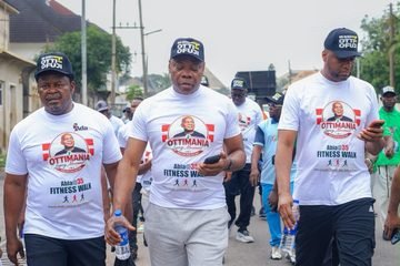 OTTIMANIA Legacy Movement Takes Solidarity Walk In Umuahia, Backs Otti’s 2027 Re-Election