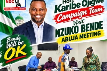 Nzuko Bende Abuja Throws Weight Behind Karibe Ojigwe For 2027 Bende Federal Constituency