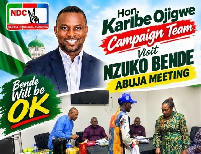 Nzuko Bende Abuja Throws Weight Behind Karibe Ojigwe For 2027 Bende Federal Constituency