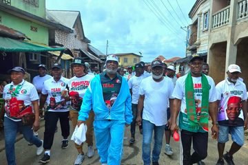 Abia LP Fitness Rally: Abiriba Stands Still As Labour Party Faithful Undertake Solidary Health Walk Ahead Of 2027 Polls