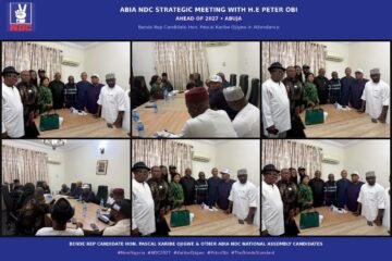 Ahead Of 2027: Karibe Ojigwe, Other Abia NDC National Assembly Candidates Meet Peter Obi In Strategic Session