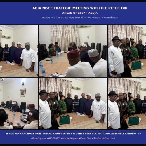 Ahead Of 2027: Karibe Ojigwe, Other Abia NDC National Assembly Candidates Meet Peter Obi In Strategic Session