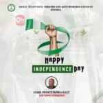 RATTAWU President Felicitates With Nigerians On 66th Independence Anniversary